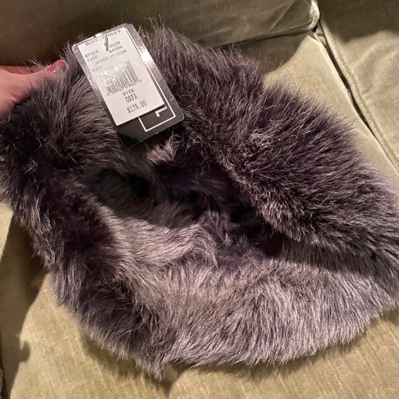 BROWN HAT WITH FUR TRIM main image 5